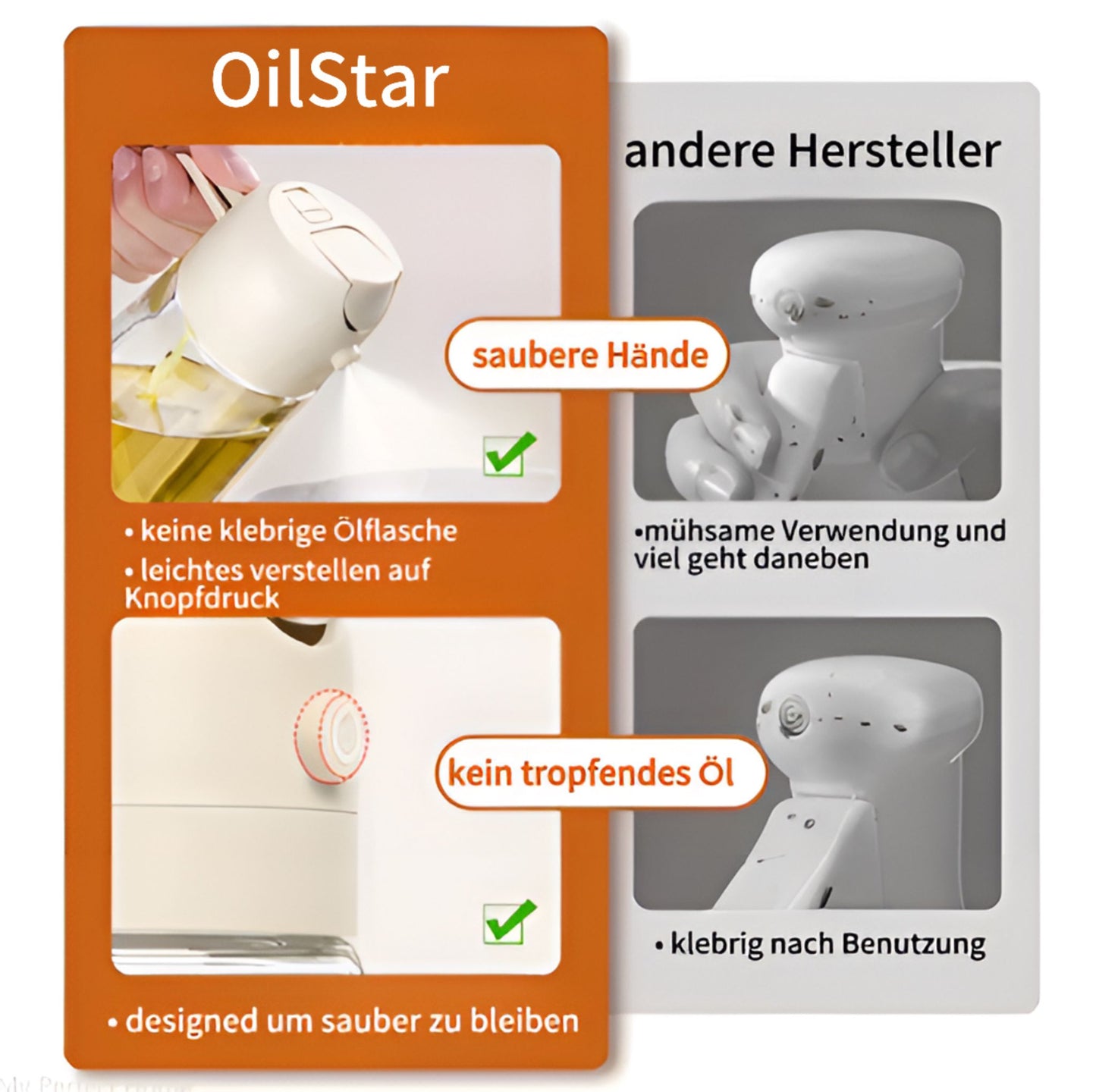 OilStar - der saubere Küchenhelfer